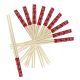 CHOPSTICKS ΑΠΟ ΜΠΑΜΠΟΥ ΣΕΤ 10 ΖΕΥΓΗ ΚΟΚΚΙΝΑ