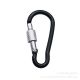 ΜΠΡΕΛΟΚ CARABINER 7,2cm ΜΕ ΑΣΦΑΛΕΙΑ ΜΑΥΡΟ