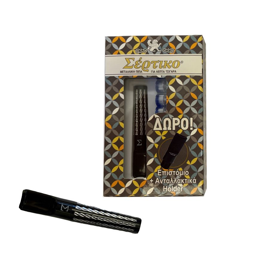 ΠΙΠΑ ΣΕΡΤΙΚΟ ΓΙΑ SLIM & EXTRA SLIM ΤΣΙΓΑΡΟ ΜΑΥΡΗ SD-673A