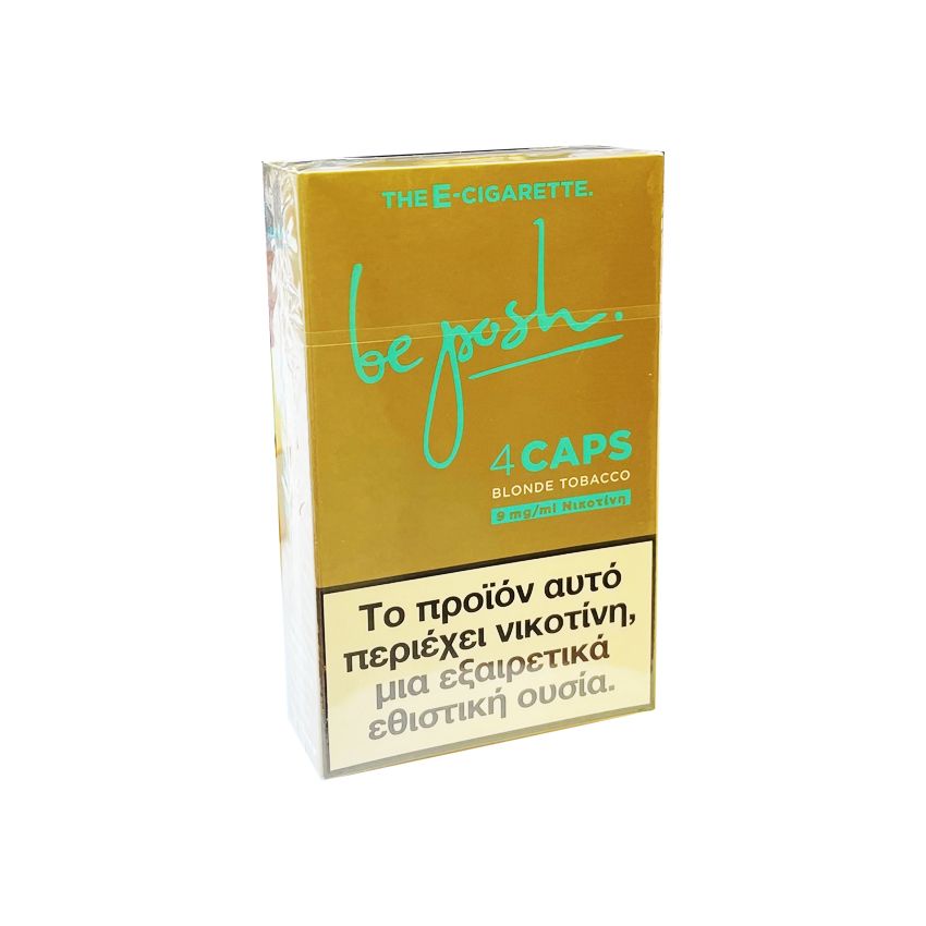 BE POSH ΚΑΨΟΥΛΕΣ 0.80ml 4 ΤΕΜ TOBACCO 9mg ΝΙΚΟΤΙΝΗ