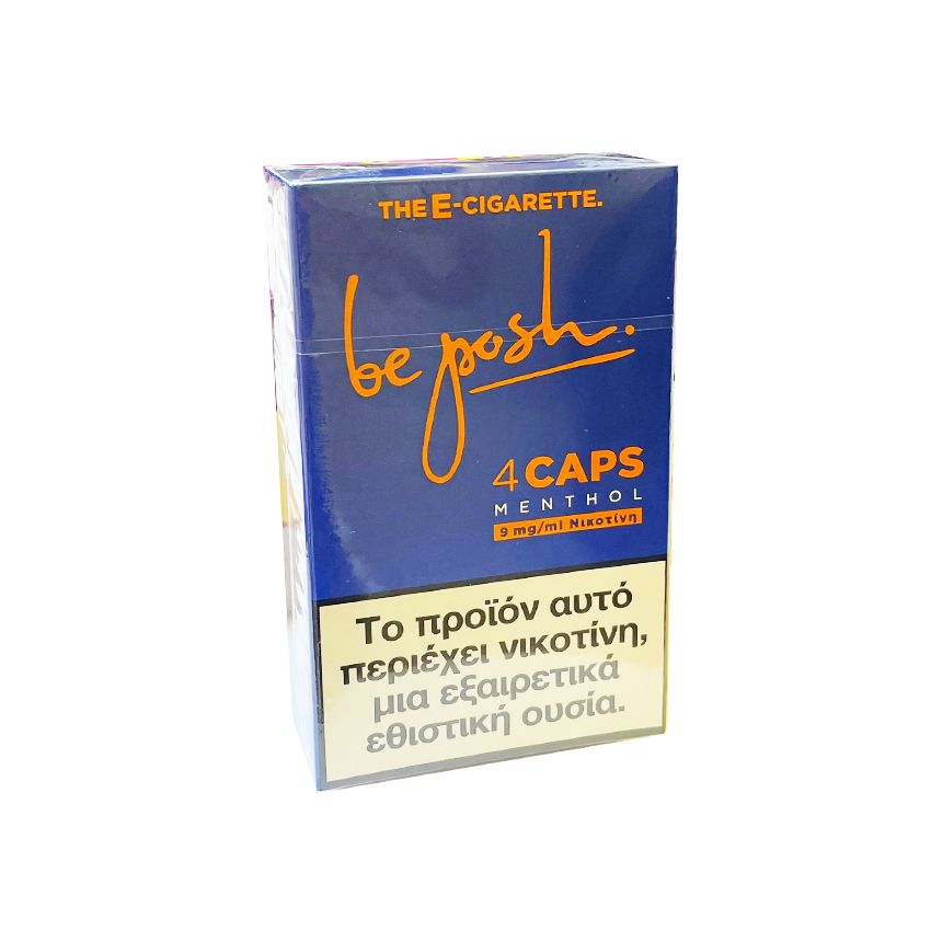 BE POSH ΚΑΨΟΥΛΕΣ 0.80ml 4 ΤΕΜ MENTHOL 9mg ΝΙΚΟΤΙΝΗ
