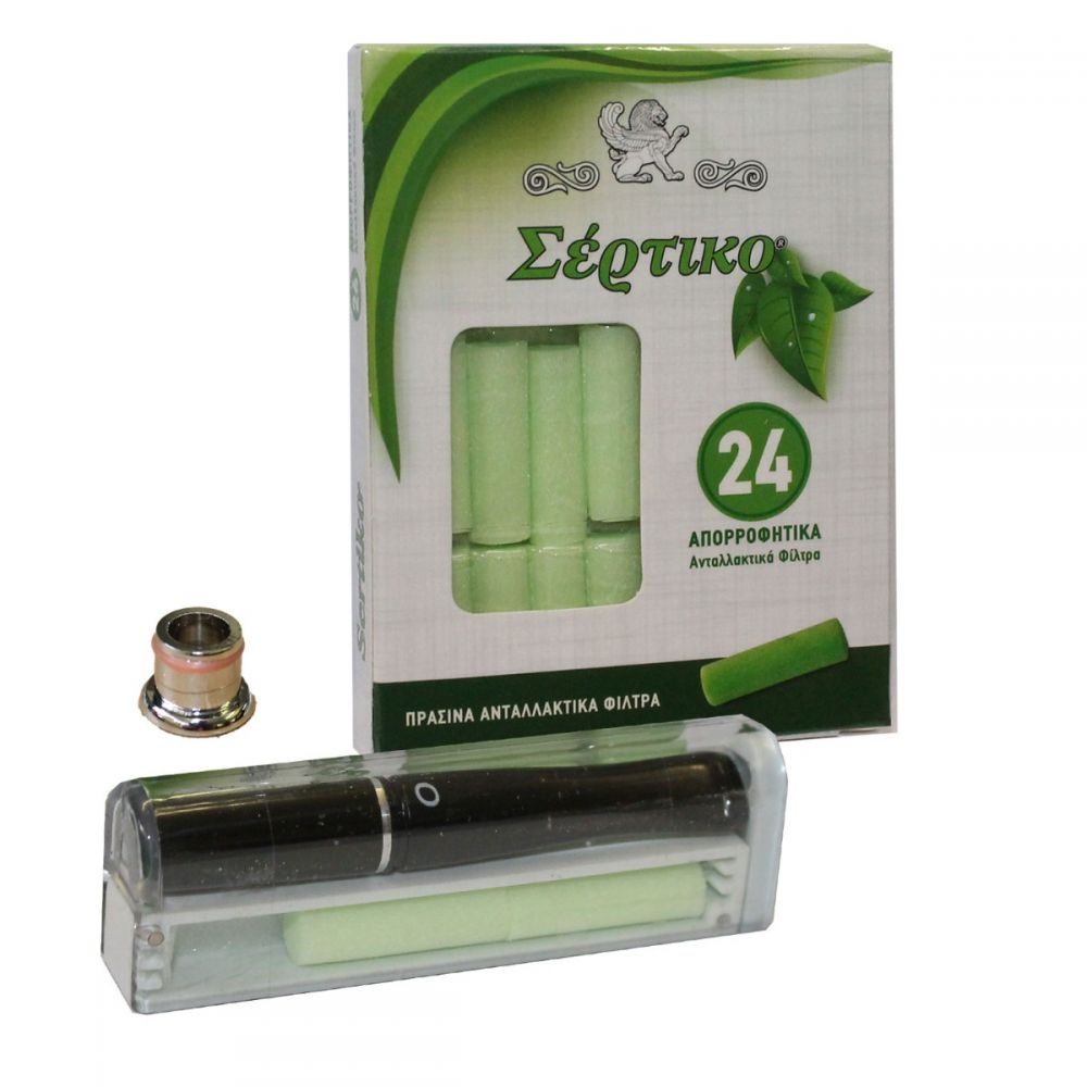 ΠΙΠΑ ΣΕΡΤΙΚΟ ΓΙΑ EXTRA SLIM ΤΣΙΓΑΡΟ ΜΑΥΡΗ + ΔΩΡΟ 24+3 ΦΙΛΤΡΑ (SD-325A)