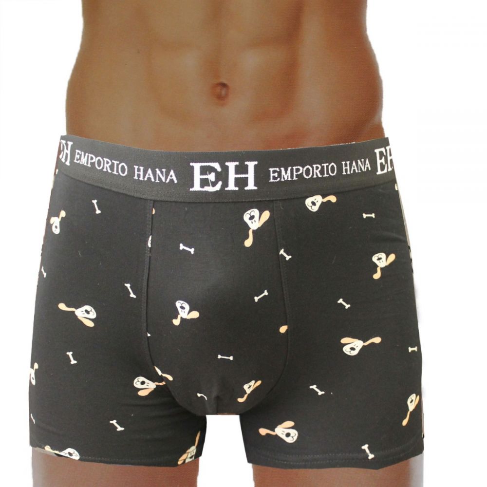 BOXER EMPORIO HANA ΣΚΟΥΡΟ ΓΚΡΙ-XXL