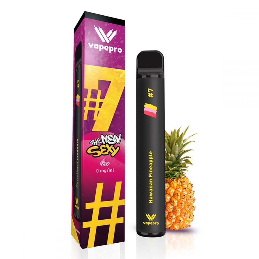 ΗΛ. ΤΣΙΓΑΡΟ 1 ΧΡΗΣΗΣ VAPEPRO #7 HAW.PINEAPPLE 2ml 0mg 800 PUFFS