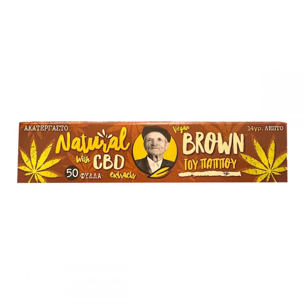 ΤΣΙΓΑΡΟΧΑΡΤΟ ΤΟΥ ΠΑΠΠΟΥ KING SIZE CBD HEMP ΑΚΑΤΕΡΓΑΣΤΟ ΛΕΠΤΟ 50 ΦΥΛΛΩΝ (47592-100)