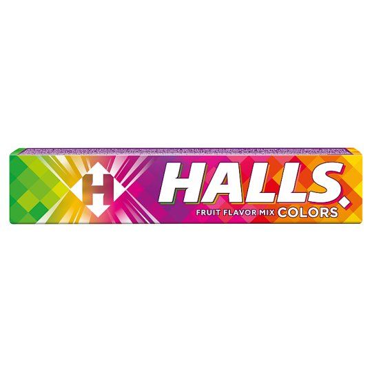 ΚΑΡΑΜΕΛΕΣ HALLS FRUIT FLAVOR MIX COLORS (SUGARFREE)