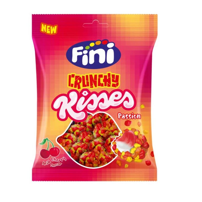 ΖΑΧΑΡΩΤΑ FINI CRUNCHY KISSES PASSION 75gr