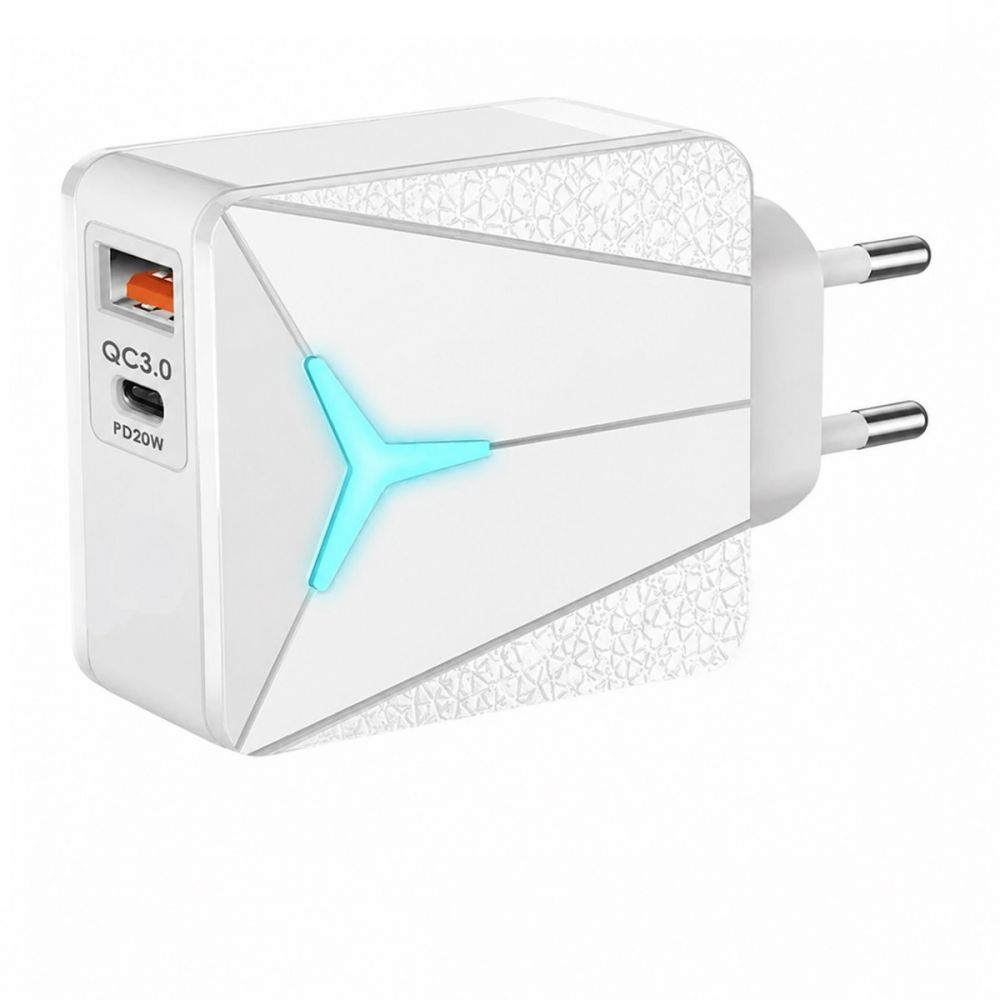 ΑΝΤΑΠΤΟΡΑΣ 20W ΔΙΠΛΗΣ ΛΕΙΤΟΥΡΓΙΑΣ USB & Type-C