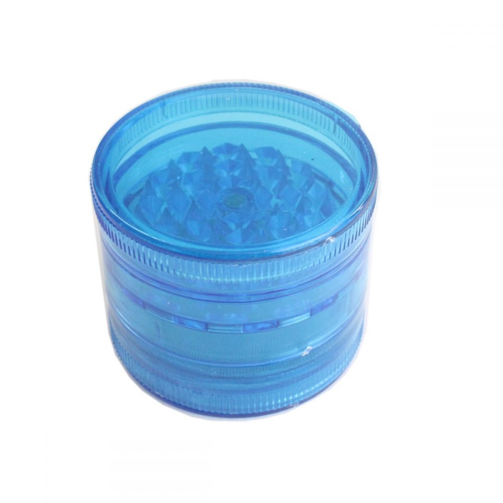 ΤΡΙΦΤΗΣ-GRINDER ΠΛΑΣΤΙΚΟΣ 60 Χ 48mm 3 ΘΕΣΕΩΝ ΜΠΛΕ