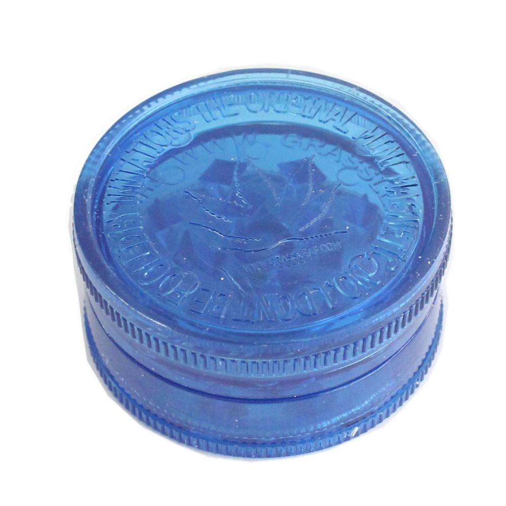 ΤΡΙΦΤΗΣ-GRINDER ΠΛΑΣΤΙΚΟΣ 42 Χ 20mm 2 ΘΕΣΕΩΝ ΜΠΛΕ