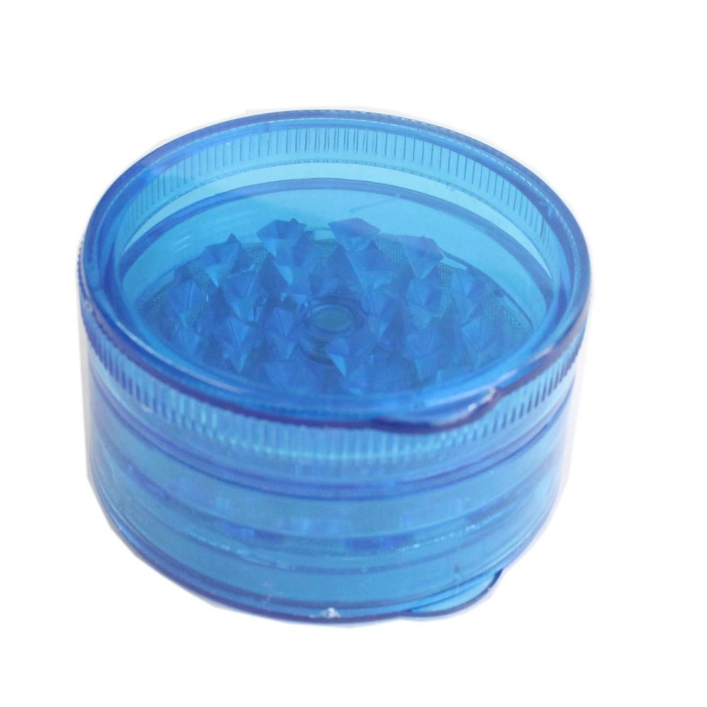 ΤΡΙΦΤΗΣ-GRINDER ΠΛΑΣΤΙΚΟΣ 60 Χ 33mm 2 ΘΕΣΕΩΝ ΜΠΛΕ