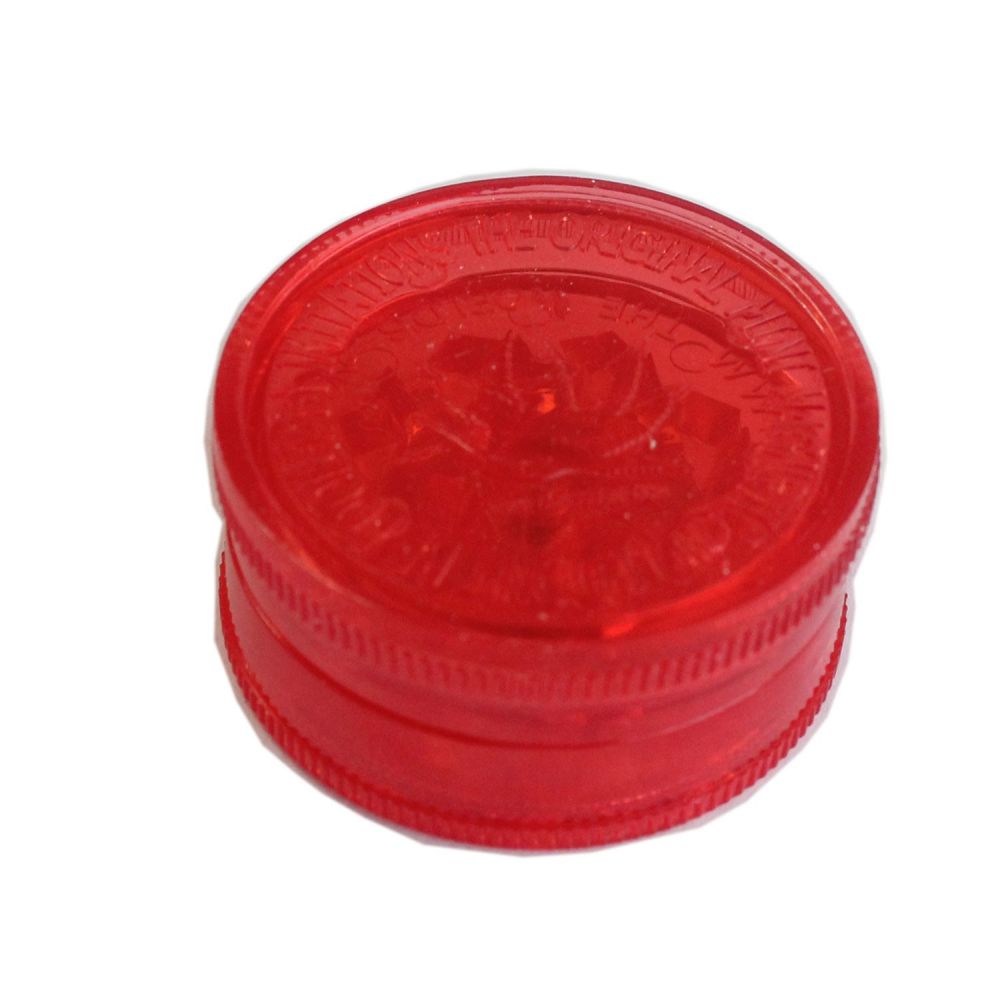 ΤΡΙΦΤΗΣ-GRINDER ΠΛΑΣΤΙΚΟΣ 42Χ20mm 2 ΘΕΣΕΩΝ ΚΟΚΚΙΝΟΣ