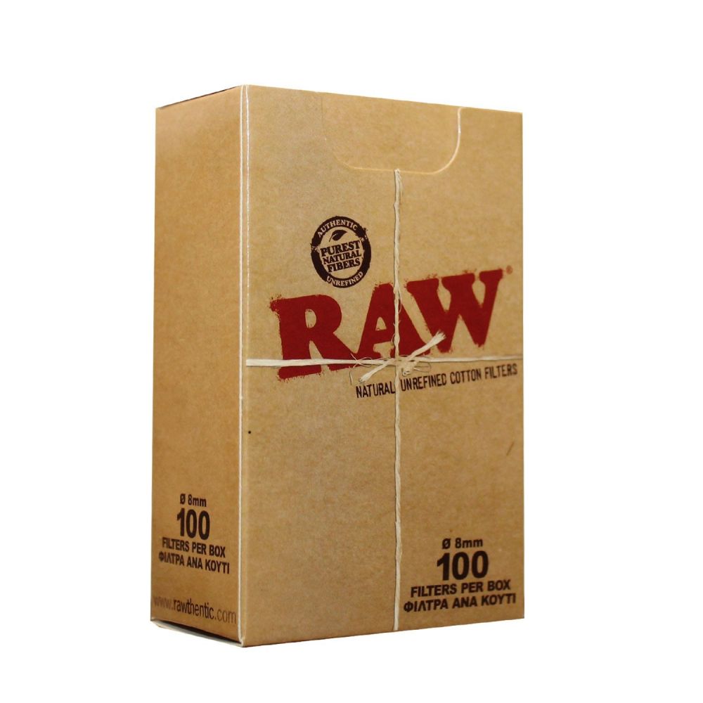 ΦΙΛΤΡΑ RAW COTTON REGULAR 8mm 100 TEM