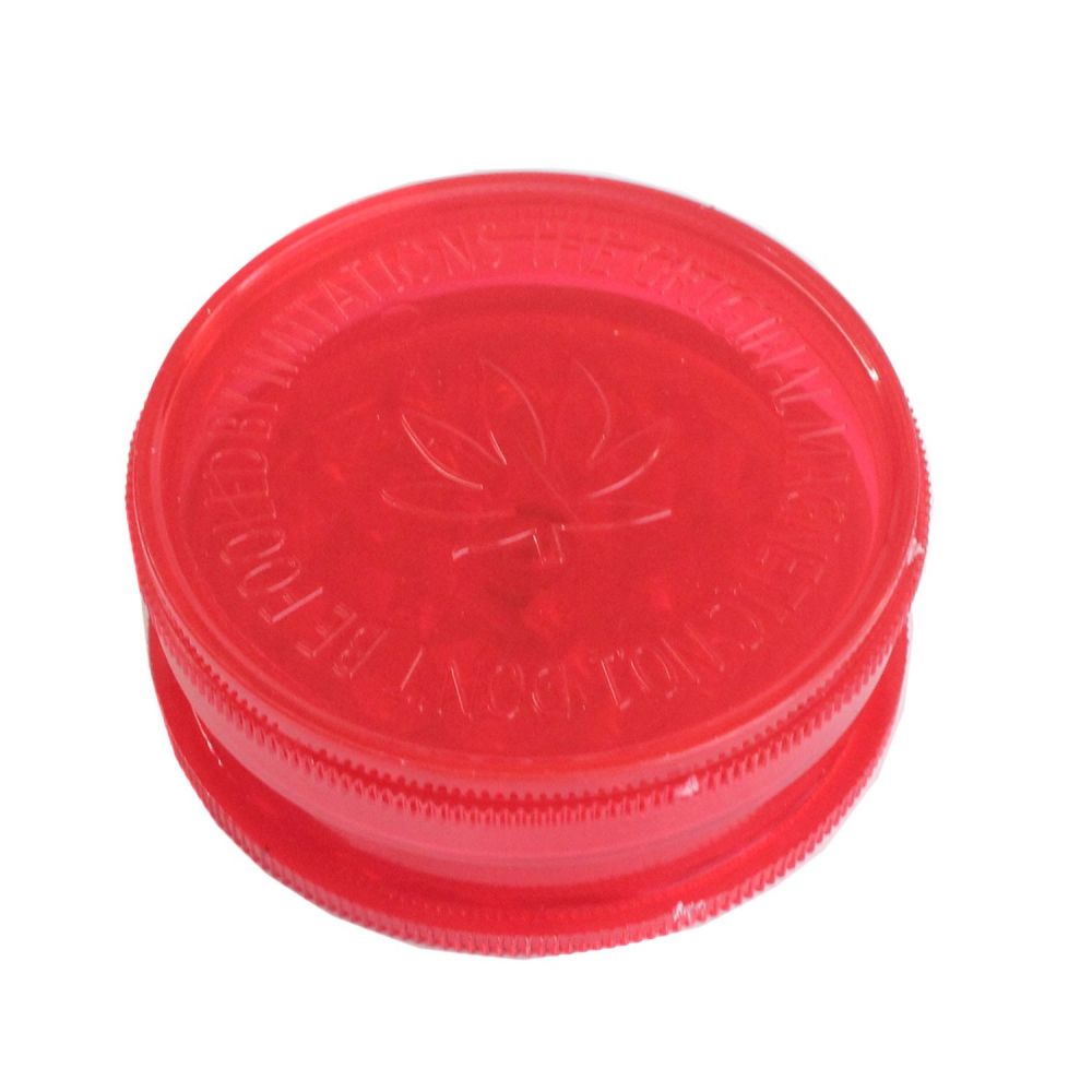 ΤΡΙΦΤΗΣ-GRINDER ΠΛΑΣΤ.60Χ24mm 2 ΘΕΣΕΩΝ ΚΟΚΚΙΝΟΣ LEONFLAME