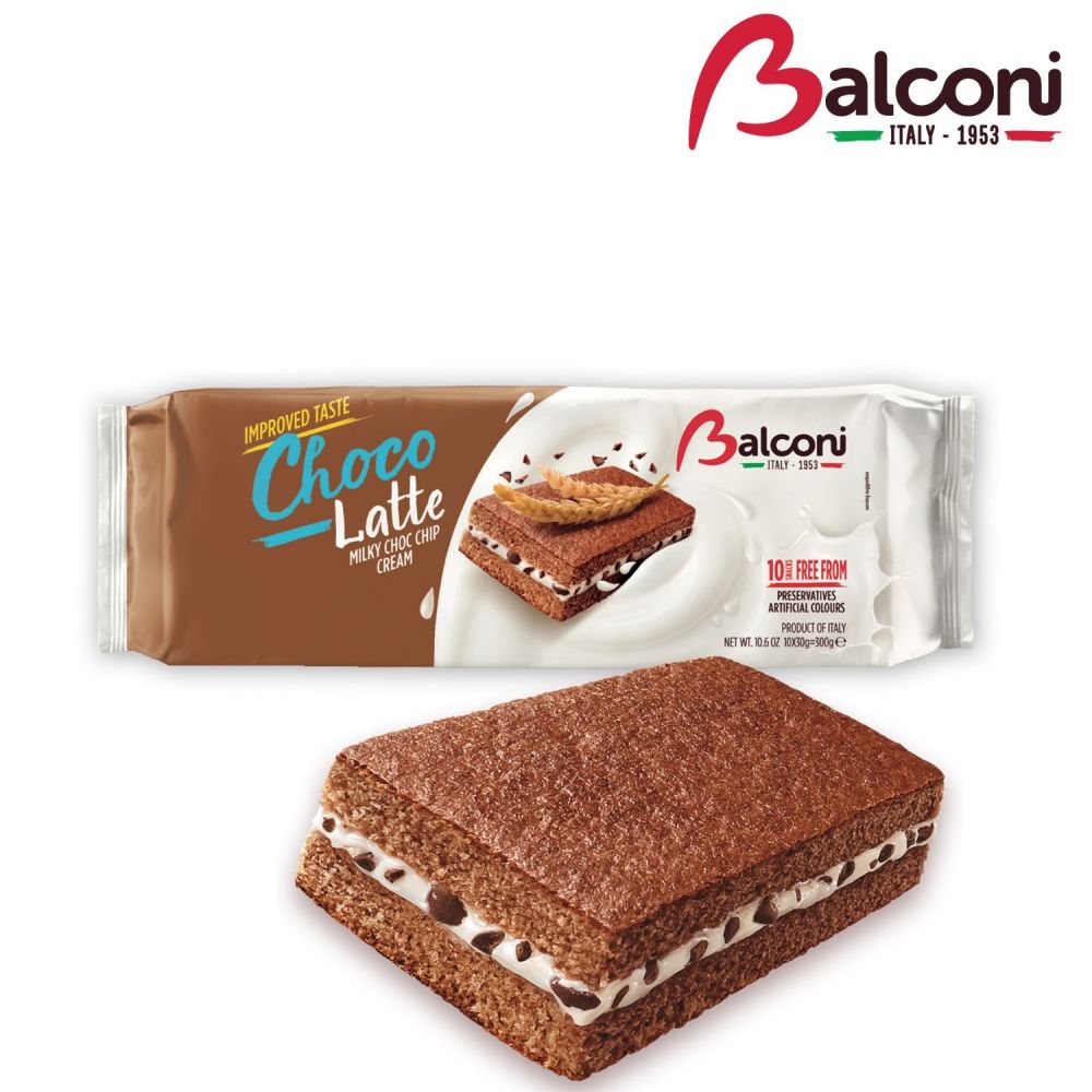 ΚΕΪΚ BALCONI CREMA STRACCIATELLA ΜΕ ΕΠΙΚΑΛΥΨΗ 30gr