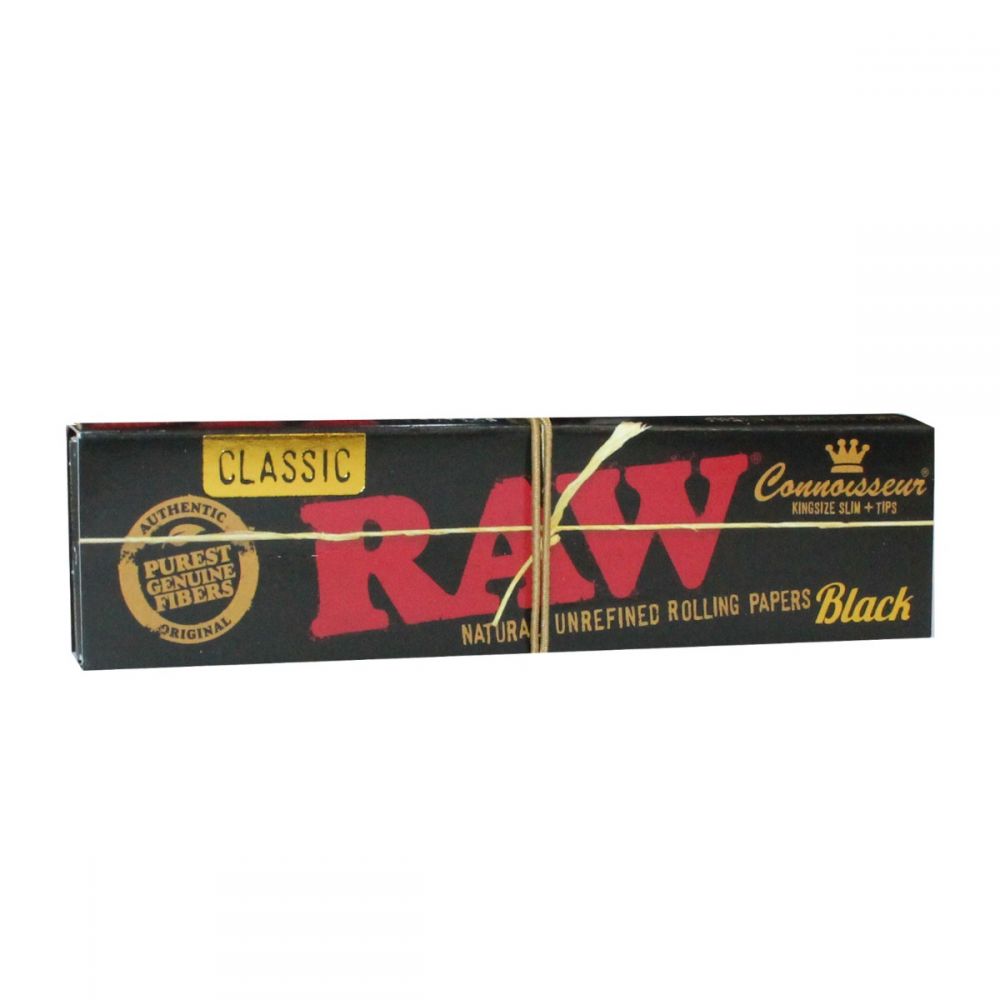 ΤΣΙΓΑΡΟΧΑΡΤΟ RAW BLACK KING SIZE + ΤΖΙΒΑΝΕΣ