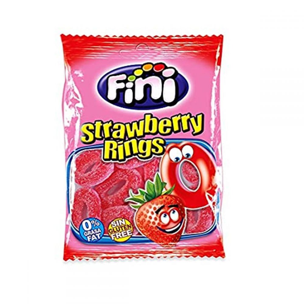 ΖΑΧΑΡΩΤΑ FINI STRAWBERRY RINGS 90gr