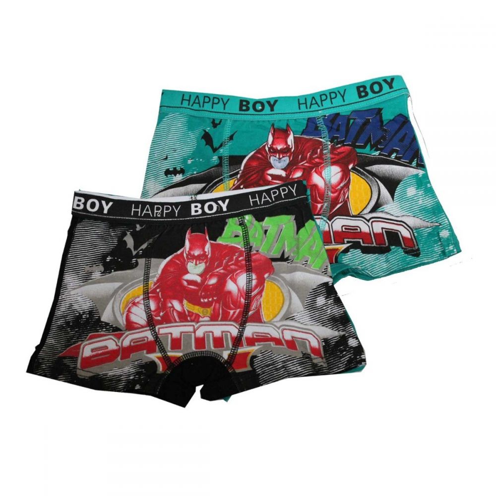 BOXER PACK 2 ΜΑΥΡΟ - ΠΕΤΡΟΛ-XL 11-13