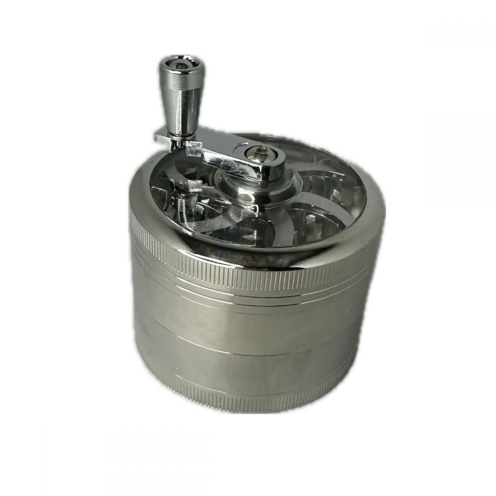 ΤΡΙΦΤΗΣ-GRINDER ΜΕΤΑΛΛΙΚΟΣ ΜΕ ΜΥΛΟ ΔΙΑΜΕΤΡΟΣ 60mm 3 ΘΕΣΕΩΝ ΑΣΗΜΙ
