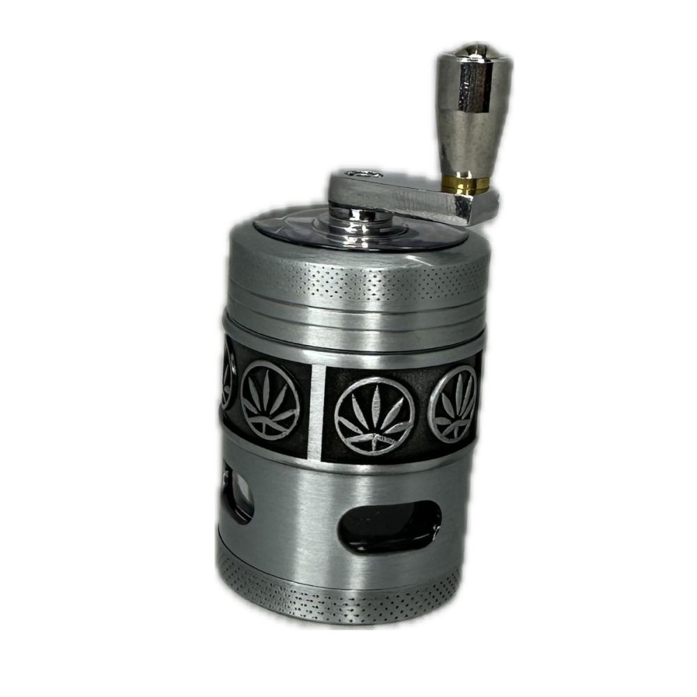 ΤΡΙΦΤΗΣ-GRINDER ΜΥΛΟΣ ΜΕΤΑΛΛ.60Χ40mm 3 ΘΕΣΕΩΝ+ΦΤΥΑΡΑΚΙ