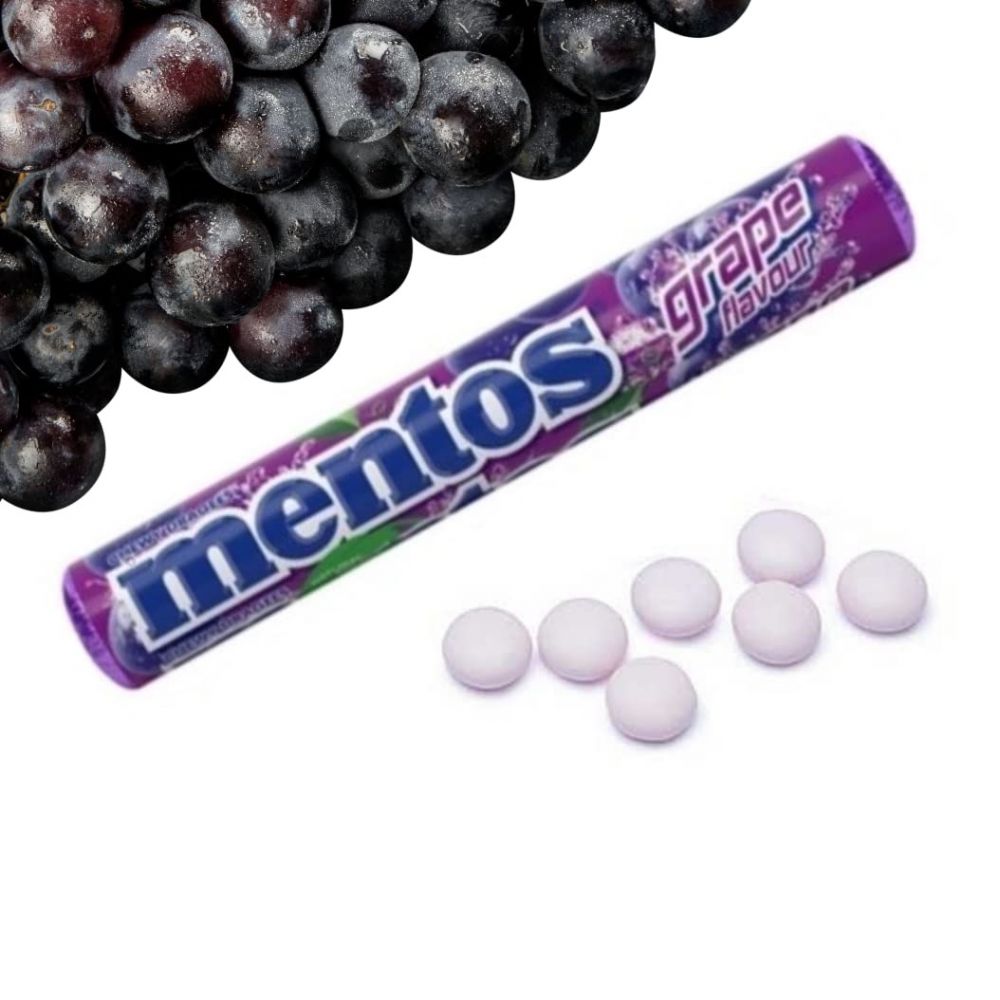 ΚΑΡΑΜΕΛΕΣ MENTOS GRAPE 37.5gr