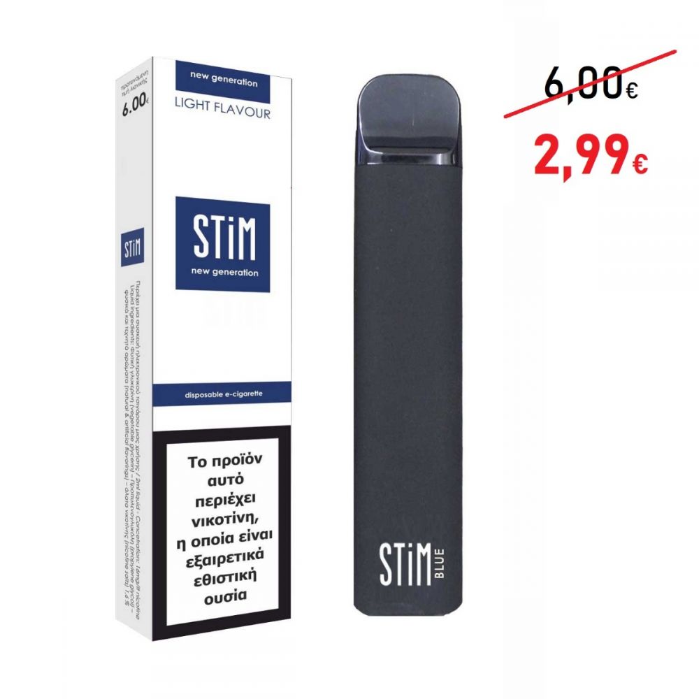 ΗΛ. ΤΣΙΓΑΡΟ 1 ΧΡΗΣΗΣ STIM BLUE 2ml 16mg 800 PUFFS