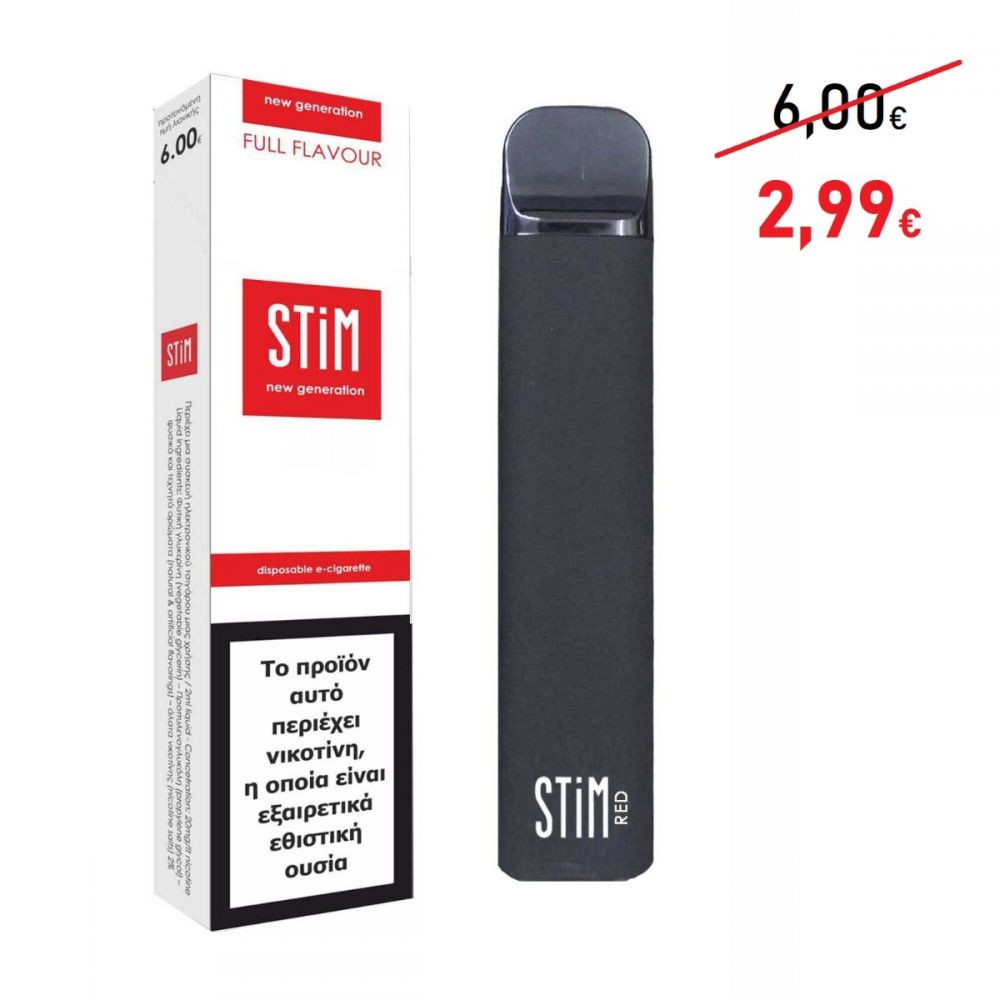 ΗΛ. ΤΣΙΓΑΡΟ 1 ΧΡΗΣΗΣ STIM RED 2ml 20mg 800 PUFFS
