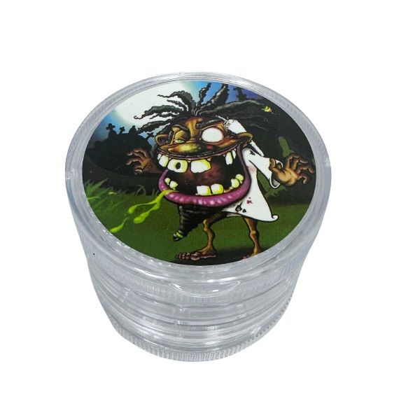 ΤΡΙΦΤΗΣ-GRINDER ΠΛΑΣΤΙΚΟΣ 55 Χ 35mm 4 ΘΕΣΕΩΝ ΔΙΑΦΟΡΑ ΣΧΕΔΙΑ ΔΙΑΦΑΝΟΣ