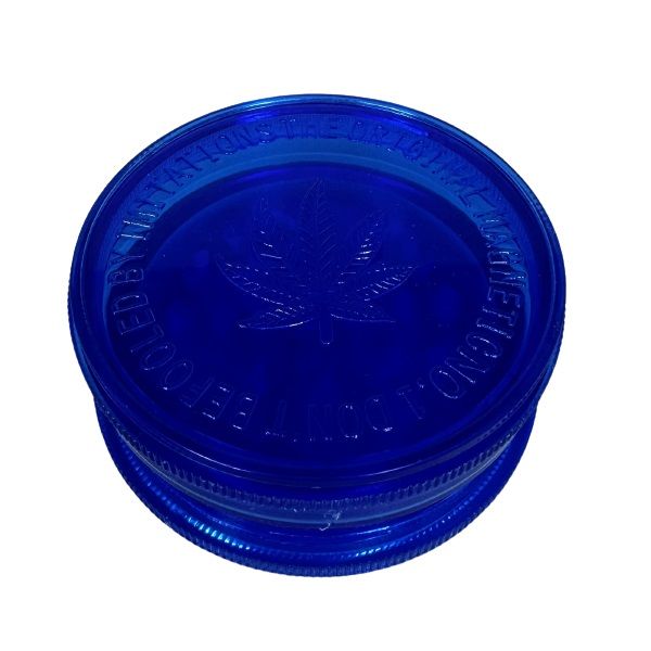 ΤΡΙΦΤΗΣ-GRINDER ΠΛΑΣΤΙΚΟΣ 55 Χ 23mm 2 ΘΕΣΕΩΝ ΜΠΛΕ