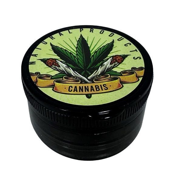 ΤΡΙΦΤΗΣ-GRINDER ΠΛΑΣΤΙΚΟΣ 55 Χ 35mm 3 ΘΕΣΕΩΝ ΔΙΑΦΟΡΑ ΣΧΕΔΙΑ ΜΑΥΡΟΣ