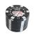 ΤΡΙΦΤΗΣ-GRINDER ΜΕΤΑΛΛΙΚΟΣ POKER CHIP 42mm ΜΑΥΡΟΣ
