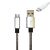 ΚΑΛΩΔΙΟ ΤΑΧΕΙΑΣ ΦΟΡΤΙΣΗΣ ΜΕΤΑΛΛΙΚΟ MICRO USB ΑΣΗΜΙ 1m (GS05)
