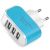 ΑΝΤΑΠΤΟΡΑΣ ΦΟΡΤΙΣΤΗ 3 ΘΕΣΕΩΝ USB ΜΠΛΕ GloboStar ΥΥ-5